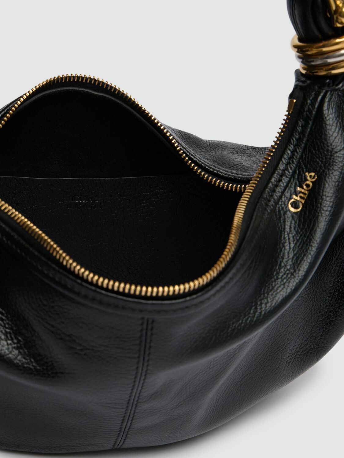 CHLOÉ Bracelet Grained Leather Top Handle Bag