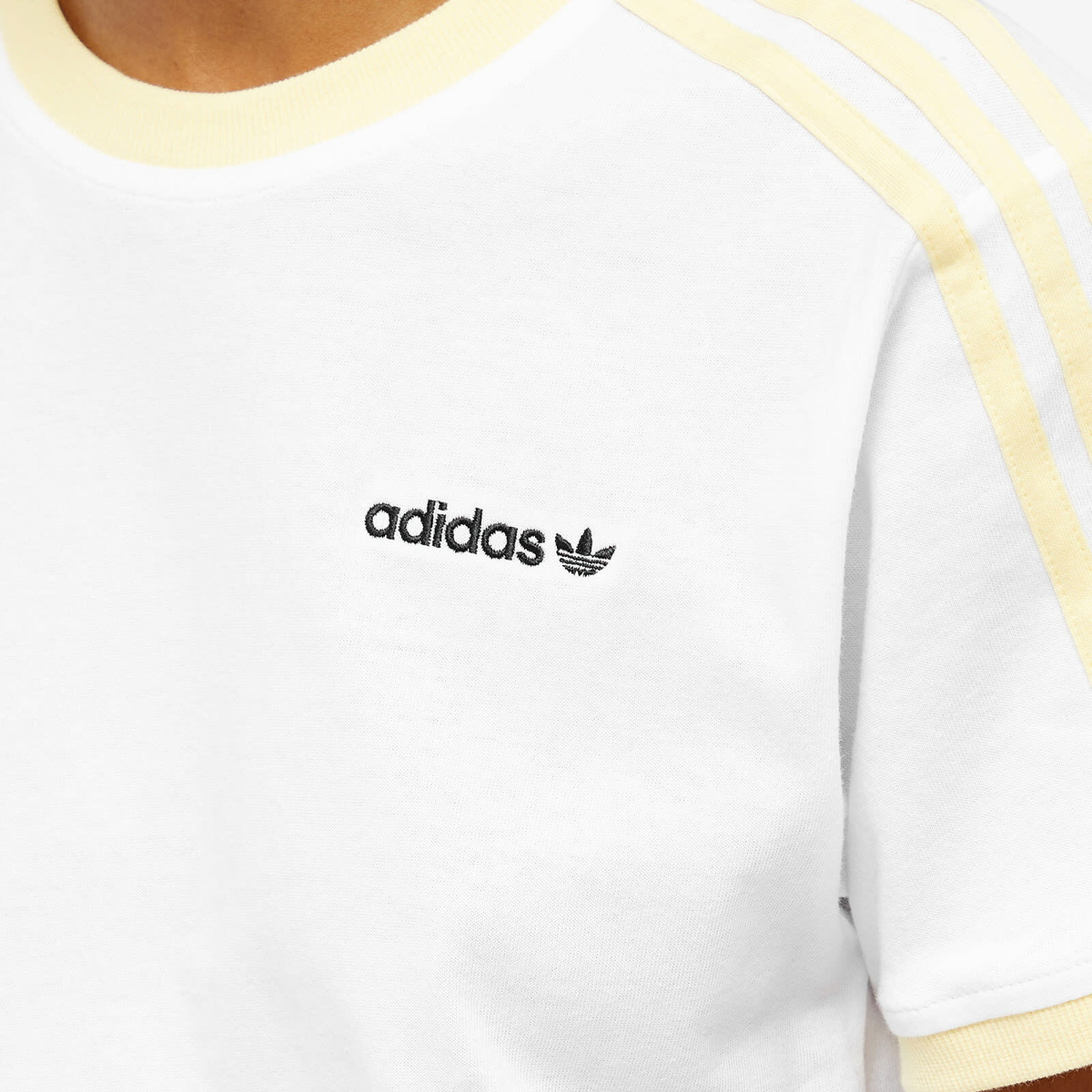 【ADIDAS】3S Callie Short Sleeve Tee - White / JC8704 3-Stripes Cali Short Sleeve Tee - White | adidas Hong Kong