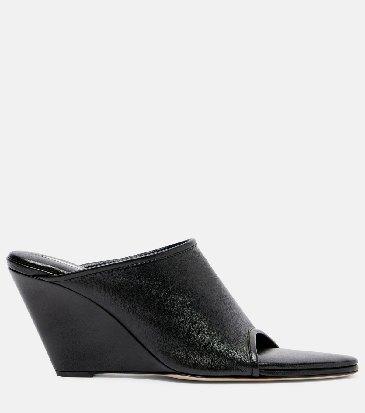 Christen Strap Stretch 75 leather wedge mules