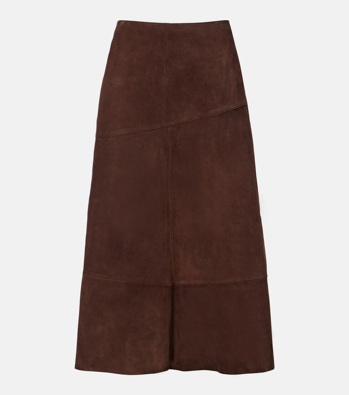Yves Salomon Suede midi skirt