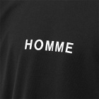 Comme des Garçons Homme Men's Centre Logo T-Shirt in Black