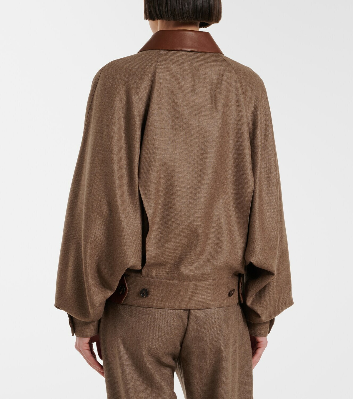 Loro Piana Kiefer cashmere and silk bomber jacket