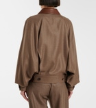 Loro Piana Kiefer cashmere and silk bomber jacket