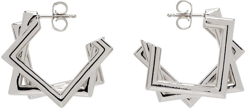 アクセサリー Kiko Kostadinov Ursa Double Earrings Kiko Kostadinov Ursa Drop Earrings en Silver pour femme | LN-CC®