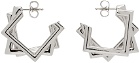 Kiko Kostadinov Silver Polygon Earrings
