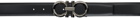 Ferragamo Black & Navy Gancini Reversible Belt