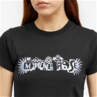 Martine Rose Women's Logo Shrunken T-Shirt in Black/Megatrip