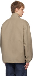 nanamica Beige Press-Stud Jacket