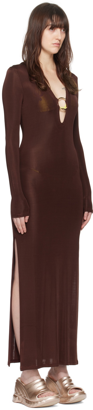 Louisa Ballou Brown Helios Maxi Dress