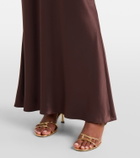 The Sei Silk satin maxi skirt