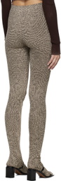 Anne Isabella Brown & Beige Jacquard Socks