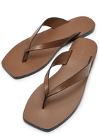 A.emery Kinto Leather Flip Flops Tan