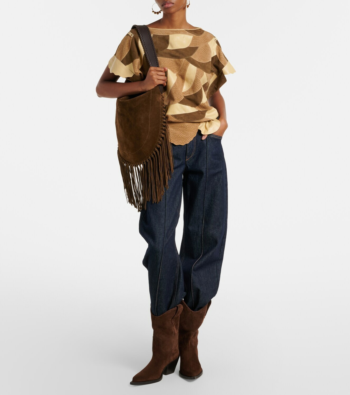 Paris Texas Dakota suede cowboy boots