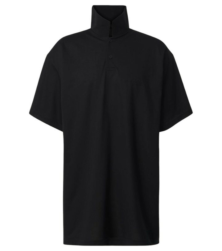 Photo: Balenciaga BB Garderobe cotton piqué polo shirt