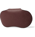 Valextra - Pebble-Grain Leather Sunglasses Case - Burgundy