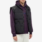 Patta Men's Zip Off Sleeve Puffer Jacket in Black