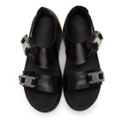1017 ALYX 9SM Black and Brown Buckle Sandals