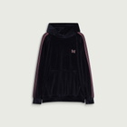 Needles Men's Velour Track Hoodie in Navy