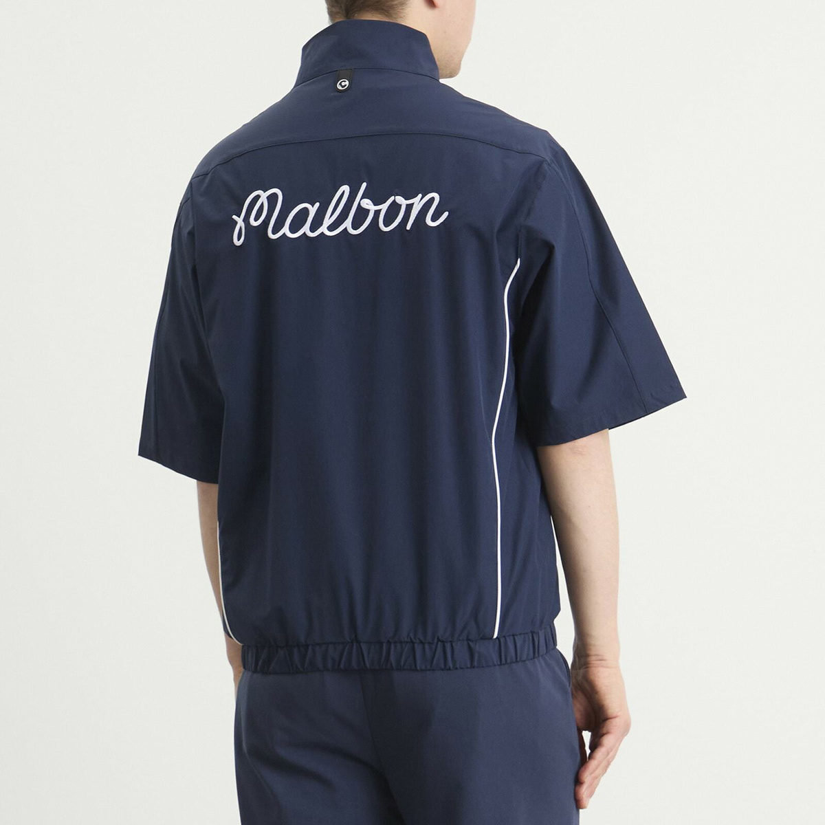 Malbon Men's Links Wind Shirt in Navy