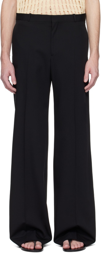 Photo: CMMN SWDN Black Otto Wide Leg Trousers