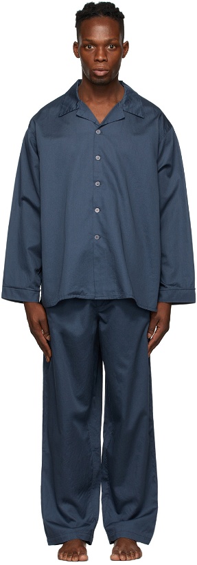Photo: Cleverly Laundry Navy Long Pyjama Set