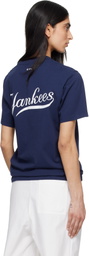 Sporty & Rich Navy '47 Edition 'Yankees' Curve T-shirt