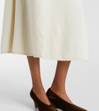 Extreme Cashmere N°388 Ease cashmere-blend midi skirt