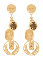 Chloe The Chloé Medals Drop Earrings - Gold - One Size