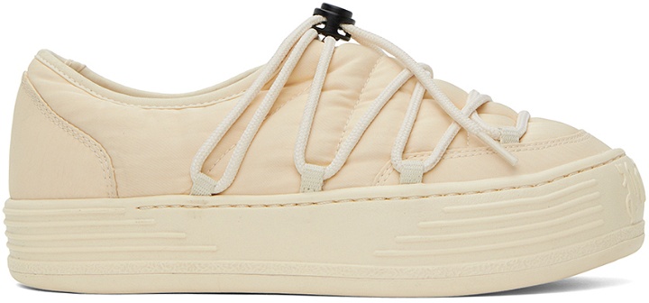 Photo: Palm Angels Off-White Snow Puffed Sneakers