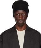 Rick Owens Black Cashmere Medium Beanie