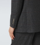 Brunello Cucinelli Checked silk, wool, and cashmere suit