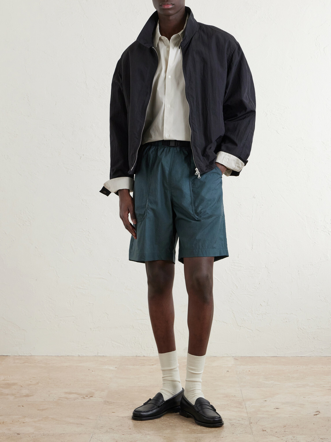 ATON - Oversized Cotton-Poplin Shirt - Neutrals