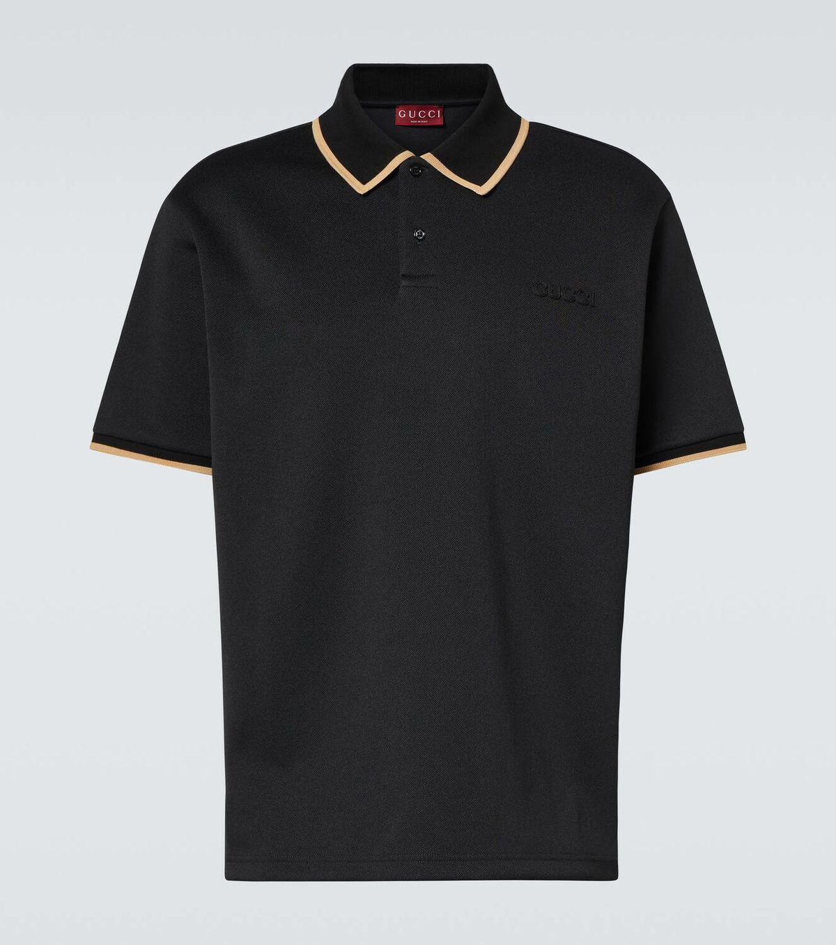 Black gucci collar shirt hotsell