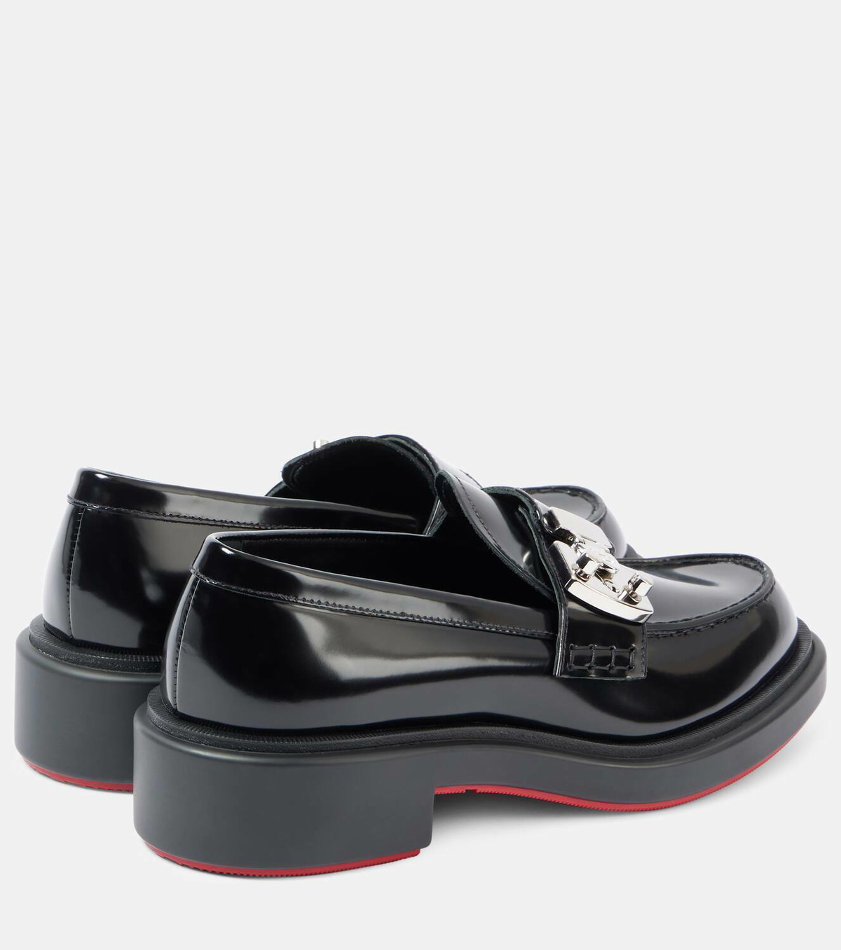 Christian Louboutin Urban Moc Lock leather loafers