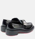 Christian Louboutin Urban Moc Lock leather loafers