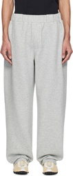 RECTO Gray Wide Banding Loose Fit Sweatpants