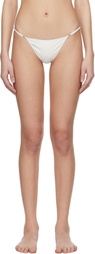 Gimaguas White Pipa Bikini Bottom