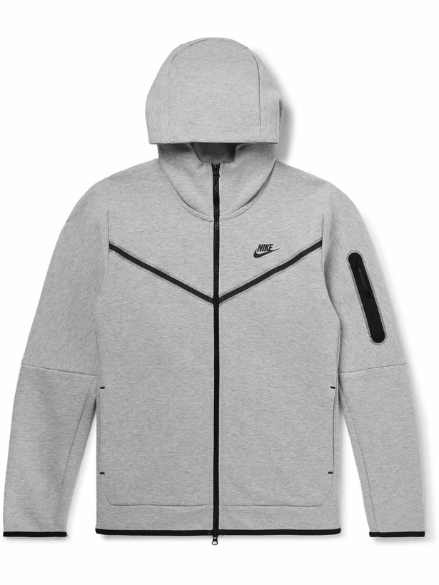 Photo: Nike - Sportswear Tech Fleece Zip-Up Hoodie - Gray