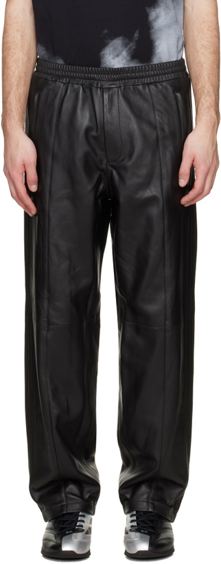 Photo: Y-3 Black A-Type Firebird Leather Pants