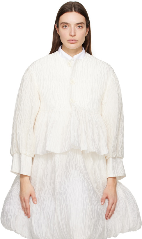 Photo: Noir Kei Ninomiya Off-White Puff Sleeve Jacket