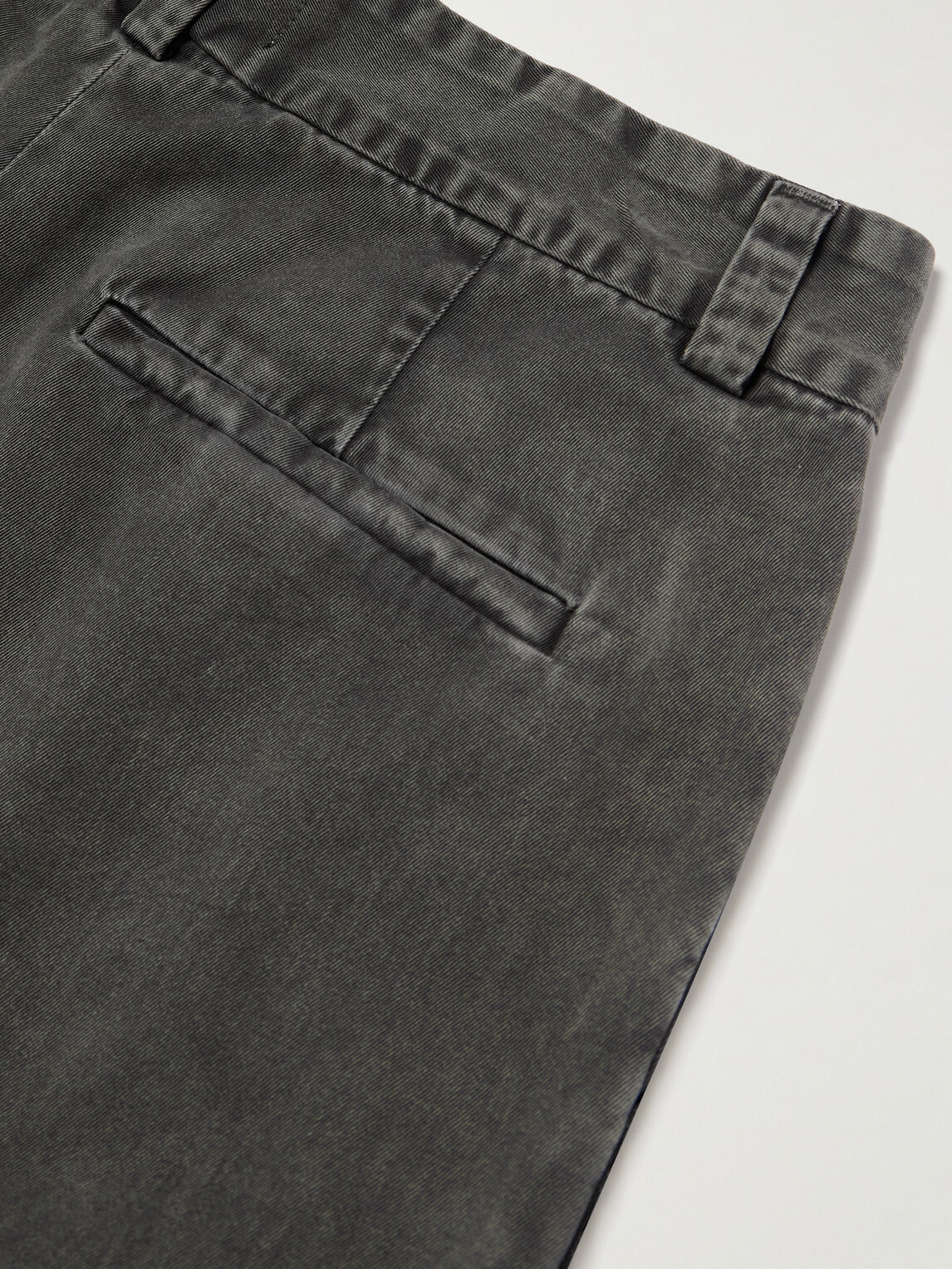 AGOLDE - Slater Tapered Pleated Cotton-Twill Trousers - Gray