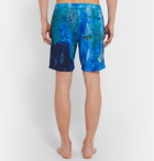 Onia - Calder Mid-Length Printed Swim Shorts - Men - Blue