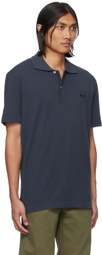 Maison Kitsuné Navy Bold Fox Head Polo