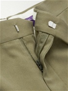 Ralph Lauren Purple label - Tapered Pleated Silk-Gabardine Trousers - Green