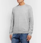 Brunello Cucinelli - Slim-Fit Linen and Cotton-Blend Sweatshirt - Gray