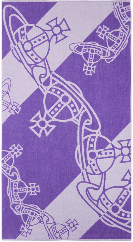 Photo: Vivienne Westwood Purple Chain Orb Beach Towel