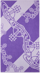 Vivienne Westwood Purple Chain Orb Beach Towel