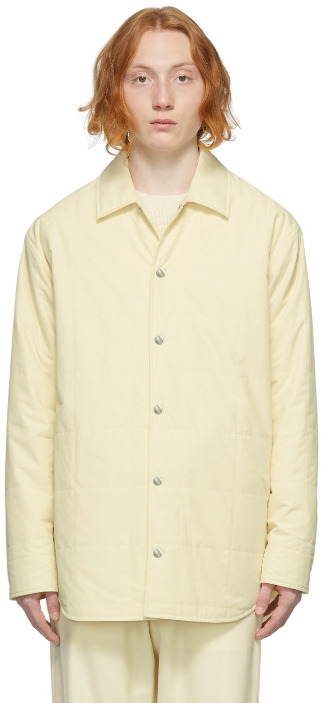 Jil Sander Yellow Recycled Ripstop Quilted Jacket Jil Sander