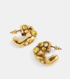 Dries Van Noten Embellished hoop earrings