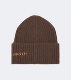 Ruslan Baginskiy Logo ribbed-knit cashmere beanie